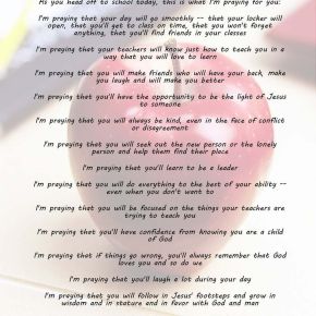 A Back-to-School Prayer for our Children